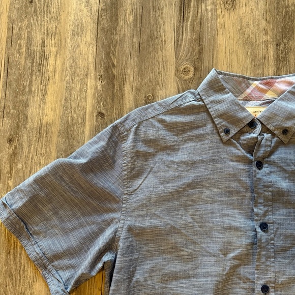 Weatherproof Vintage | Men's Blue Short Sleeve Shirt - Picture 3 of 6